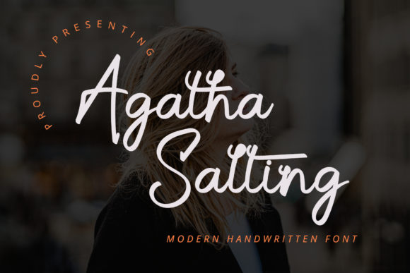 Agatha Salting Font Poster 1