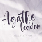 Agathe Ledden Font Poster 1