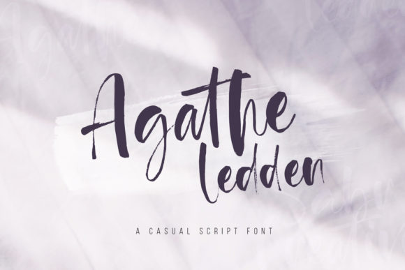 Agathe Ledden Font Poster 1