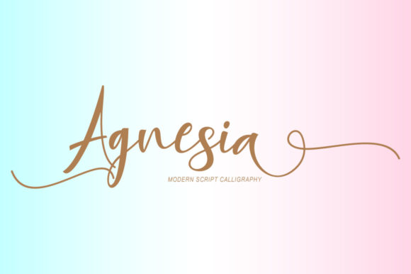 Agnesia Font Poster 1