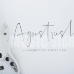 Agustrush Font Poster 1