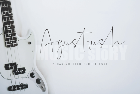 Agustrush Font Poster 1