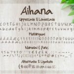 Aihana Handwritten Font Poster 7