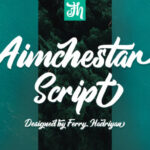 Aimchestar Script Font Poster 1