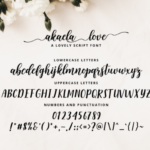 Akalea Love Font Poster 2