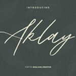 Aklay Font Poster 1