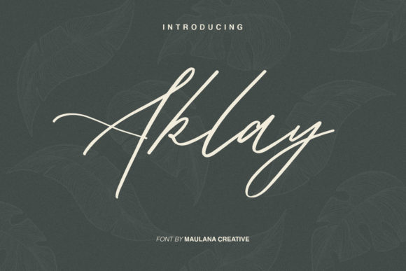 Aklay Font Poster 1