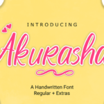 Akurasha Font Poster 1