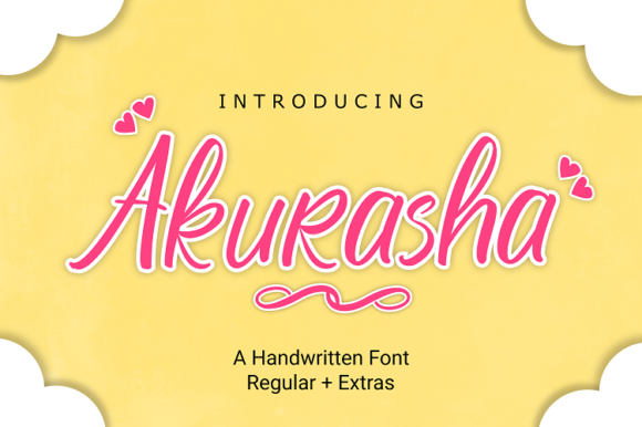 Akurasha Font Poster 1