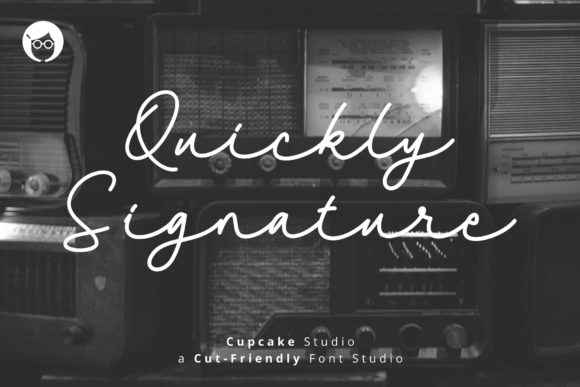 AL Quickly Signature Font Poster 1