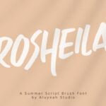 AL Rosheila Font Poster 1
