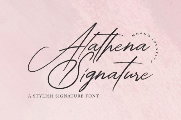 Alathena Signature Font