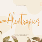 Alentropics Font Poster 1