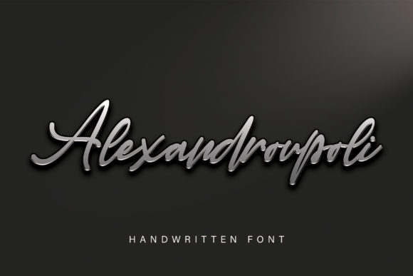 Alexandroupoli Font Poster 1