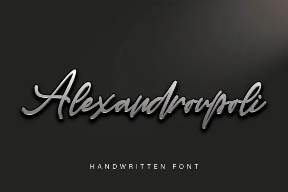Alexandroupoli Font Alexandroupoli Font Poster 1
