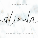 Alinda Font Poster 1