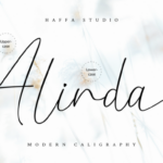 Alinda Font Poster 8