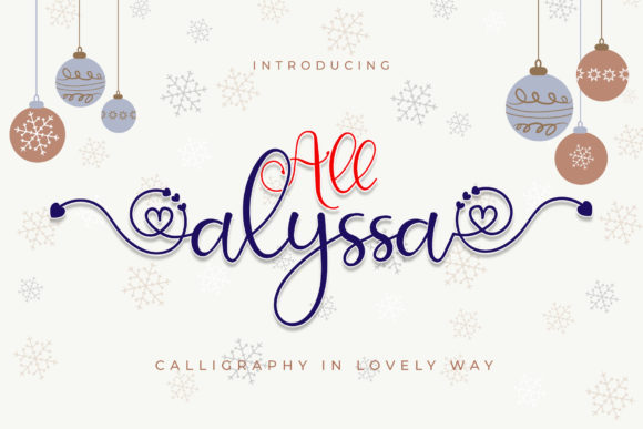 All Alyssa Font Poster 1