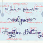 All Alyssa Font Poster 2