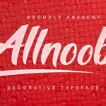 Allnoob Font Poster 1