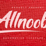 Allnoob Font Poster 1