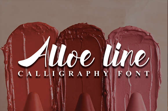 Alloe Line Font Poster 1