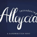 Alloycia Font Poster 2