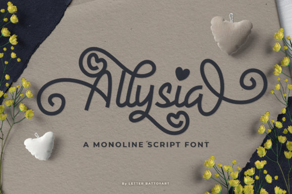 Allysia Font Poster 1