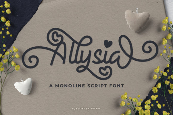 Allysia Font Poster 1