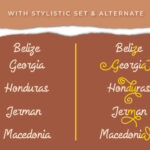Allysia Font Poster 5
