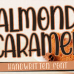 Almond Caramel Font Poster 1