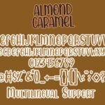 Almond Caramel Font Poster 7