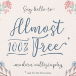 Almost 100% Free Font Poster 1