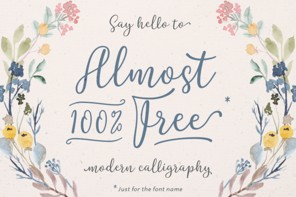Almost 100% Free Font