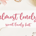Almost Lonely Font Poster 1