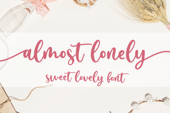Almost Lonely Font Poster 1