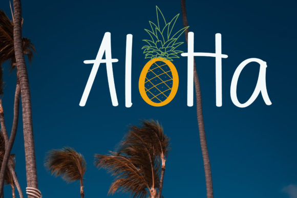 Aloha Font Poster 1