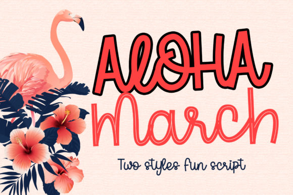 Aloha March Font Poster 1