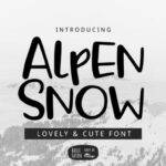 Alpen Snow Font Poster 1