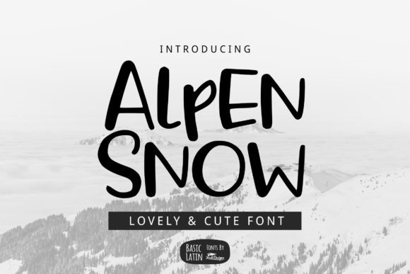 Alpen Snow Font Poster 1