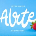 Alrte Font Poster 1