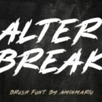 Alterbreak Font Poster 1