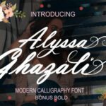 Alyssa Ghazali Font Poster 1