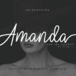 Amanda Font Poster 1