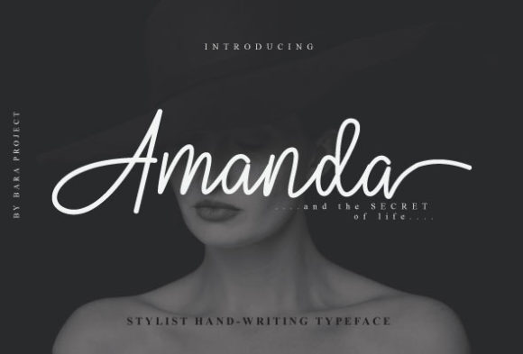 Amanda Font Poster 1