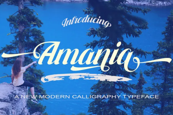 Amania Font Amania Font Poster 1