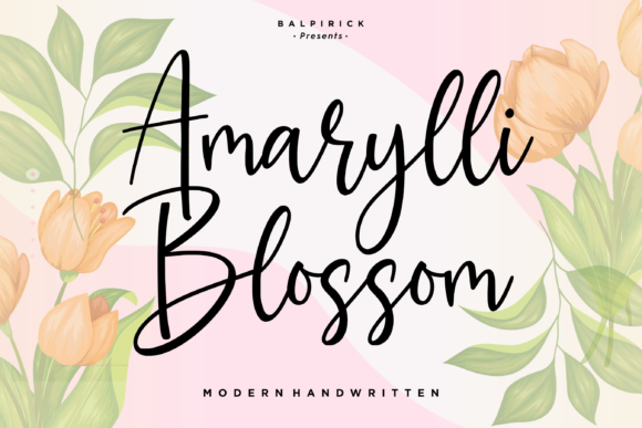 Amarylli Blossom Font Poster 1