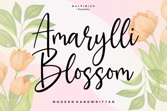 Amarylli Blossom Font