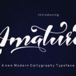 Amature Font Poster 2