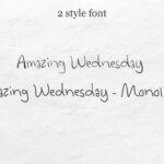 Amazing Wednesday Font Poster 2